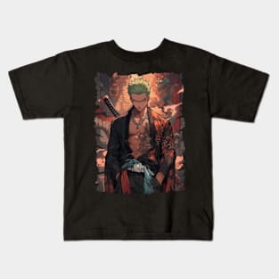 RORONOA ZORO MERCH VTG Kids T-Shirt